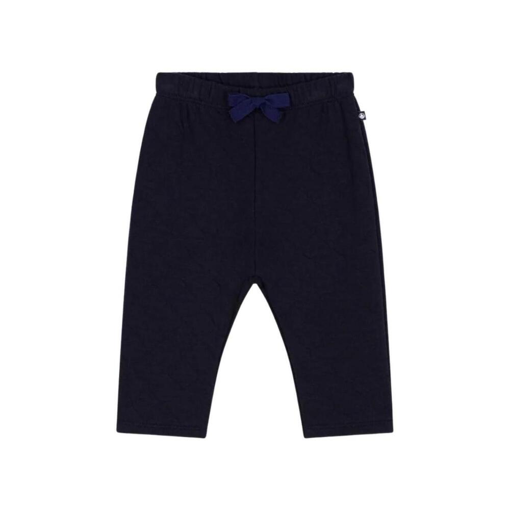 NEW PETIT BATEAU boy's knitted quilted pants in navy
